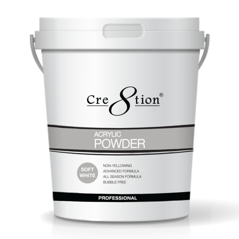 Cre8tion Acrylic Powder, 25 lbs, 01439 - Soft White